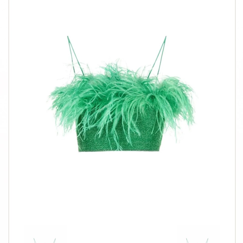 Oseree Lumiere Plumage Top emerald